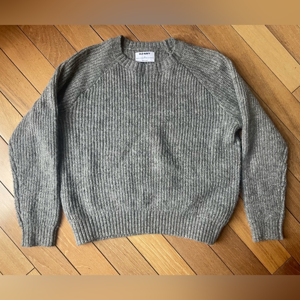 Old Navy Cozy Ribbed Knit Sweater – Gray – Women’s XS
